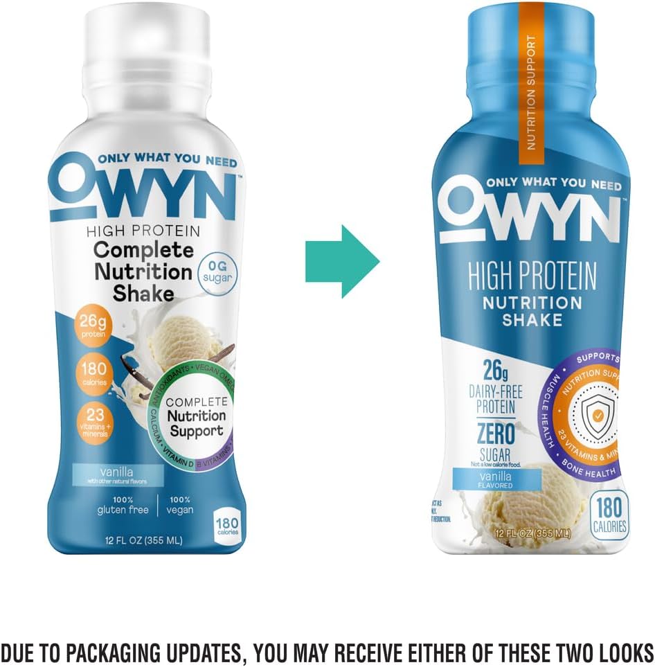 OWYN Only What You Need 26g High Protein Shake, Vanilla Flavored, 12 Ct