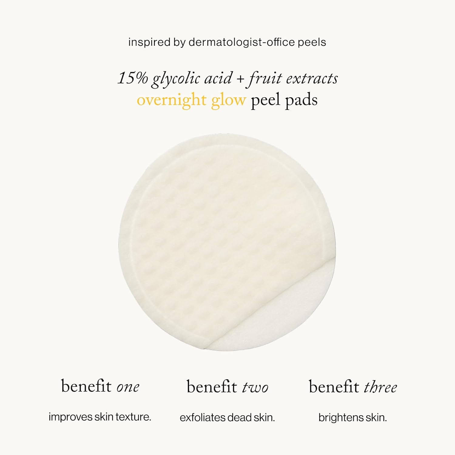 goop Beauty 15% Glycolic Acid Exfoliating Pads | Inspired by a Professional Chemical Peel | Refines & Retexturizes for Glowing Skin | Paraben and Silicone Free | 4 pack