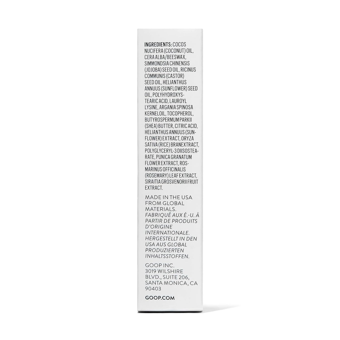 goop Beauty Clean Lip Balm | Dry Lips Treatment | Coconut Oil, Pomegranate Extract, & Shea Butter | Petroleum Free | 0.16 oz