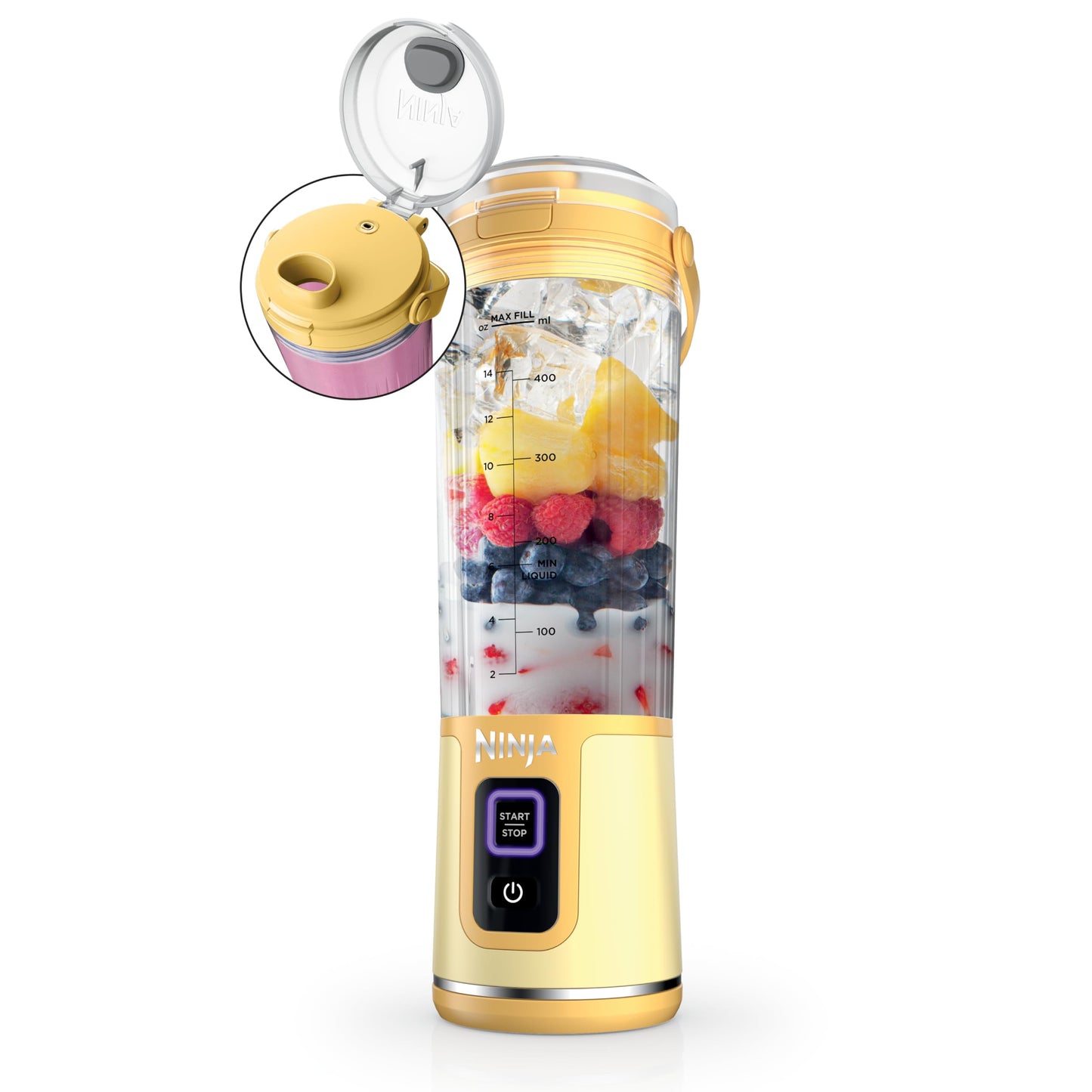 Ninja Blast Portable Blender | Cordless | 18-oz. Vessel | Personal Mixer for Shakes & Smoothies | BPA Free | Leakproof Lid & Sip Spout | USB-C Rechargeable | Dishwasher Safe Parts | Black | BC151BK