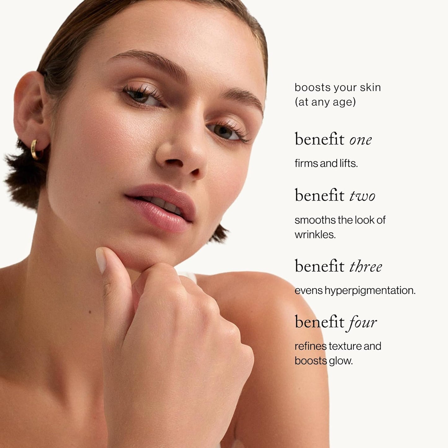 goop Beauty Peptide Serum | Reduces Fine Lines & Wrinkles | Peptides, Ceramides, & Niacinamide | Anti Aging Serum to Improve Firmness & Elasticity | Paraben Free | 1 fl oz