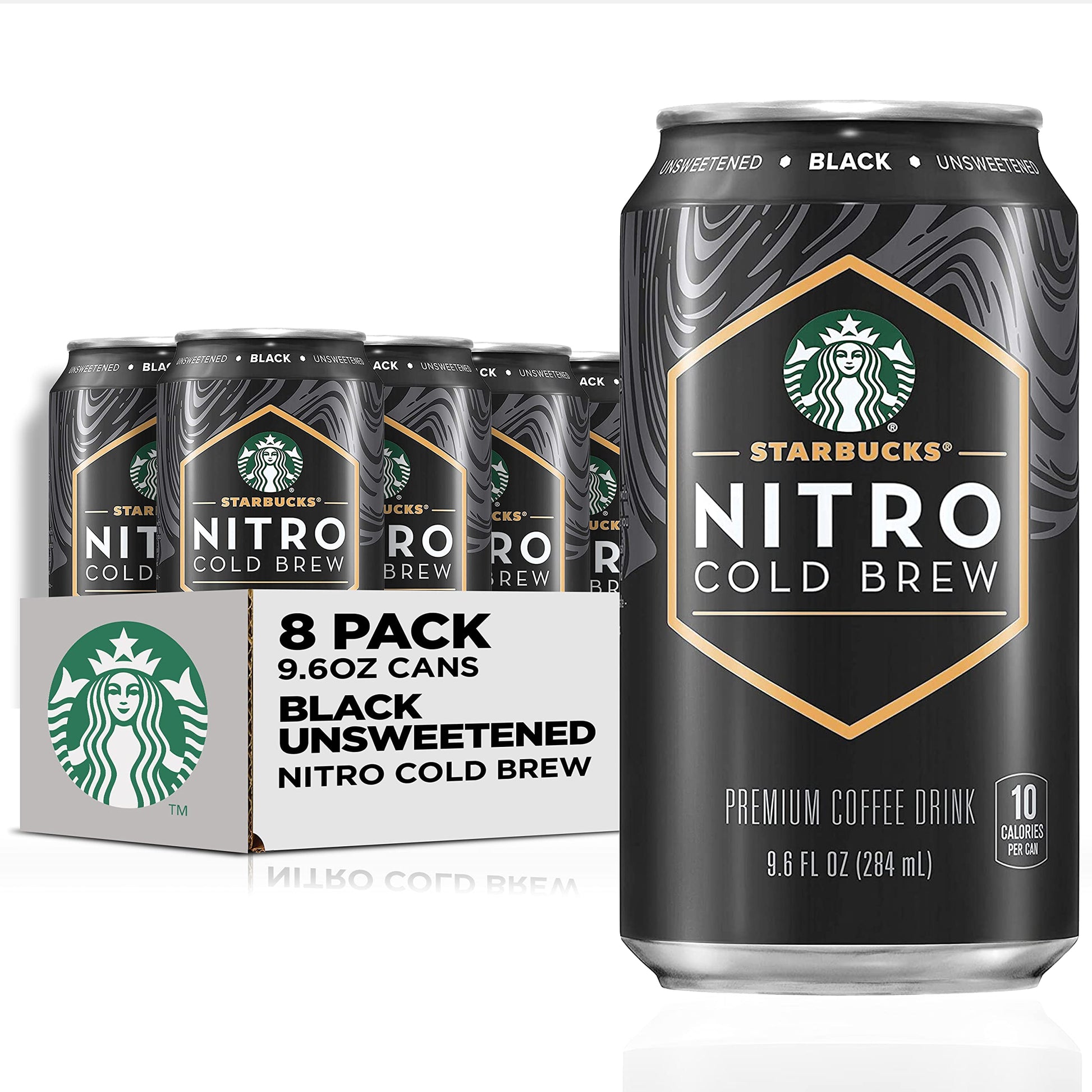 Starbucks Nitro Cold Brew, Vanilla Sweet Cream 9.6 fl oz Can (8 Pack)