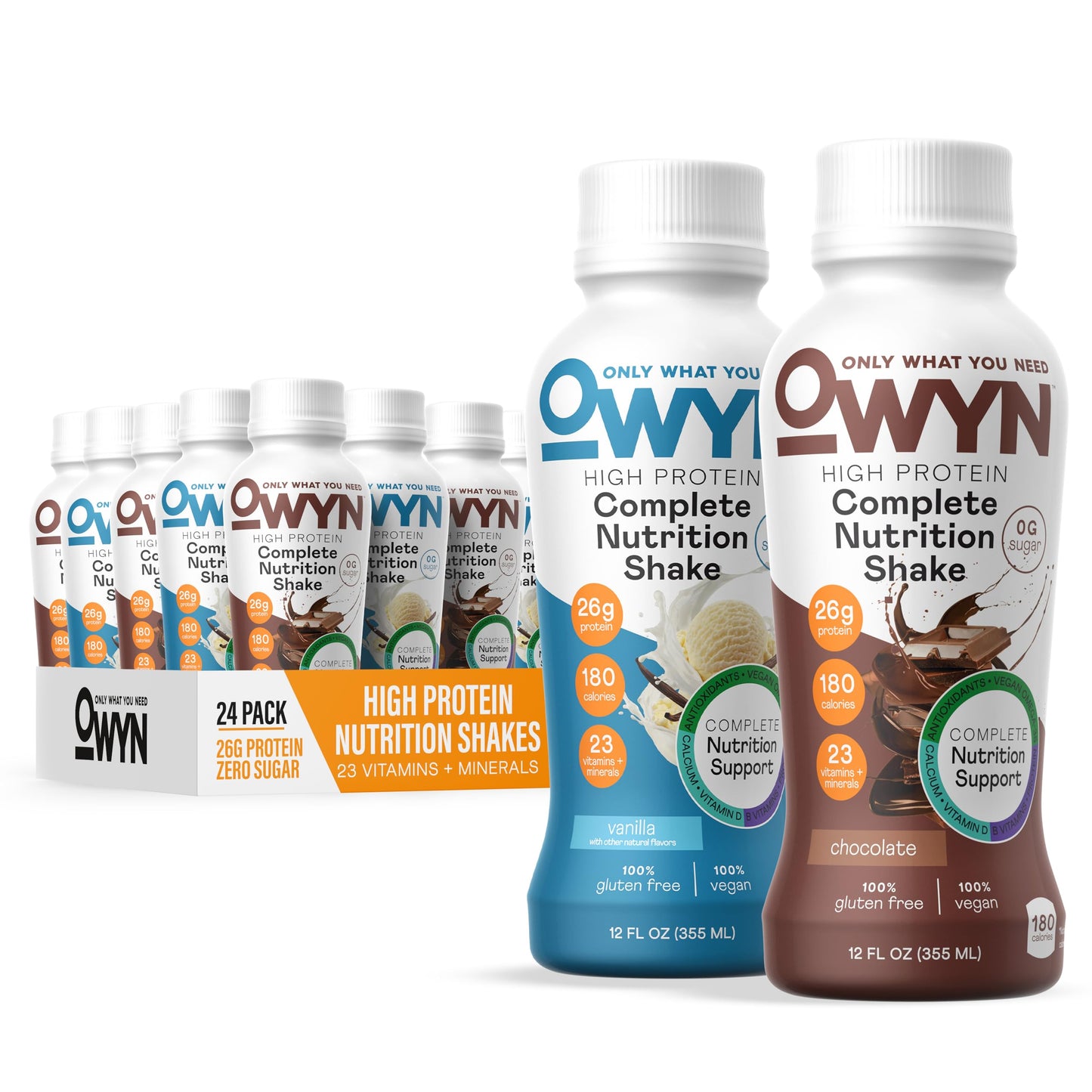 OWYN Only What You Need 26g High Protein Shake, Vanilla Flavored, 12 Ct