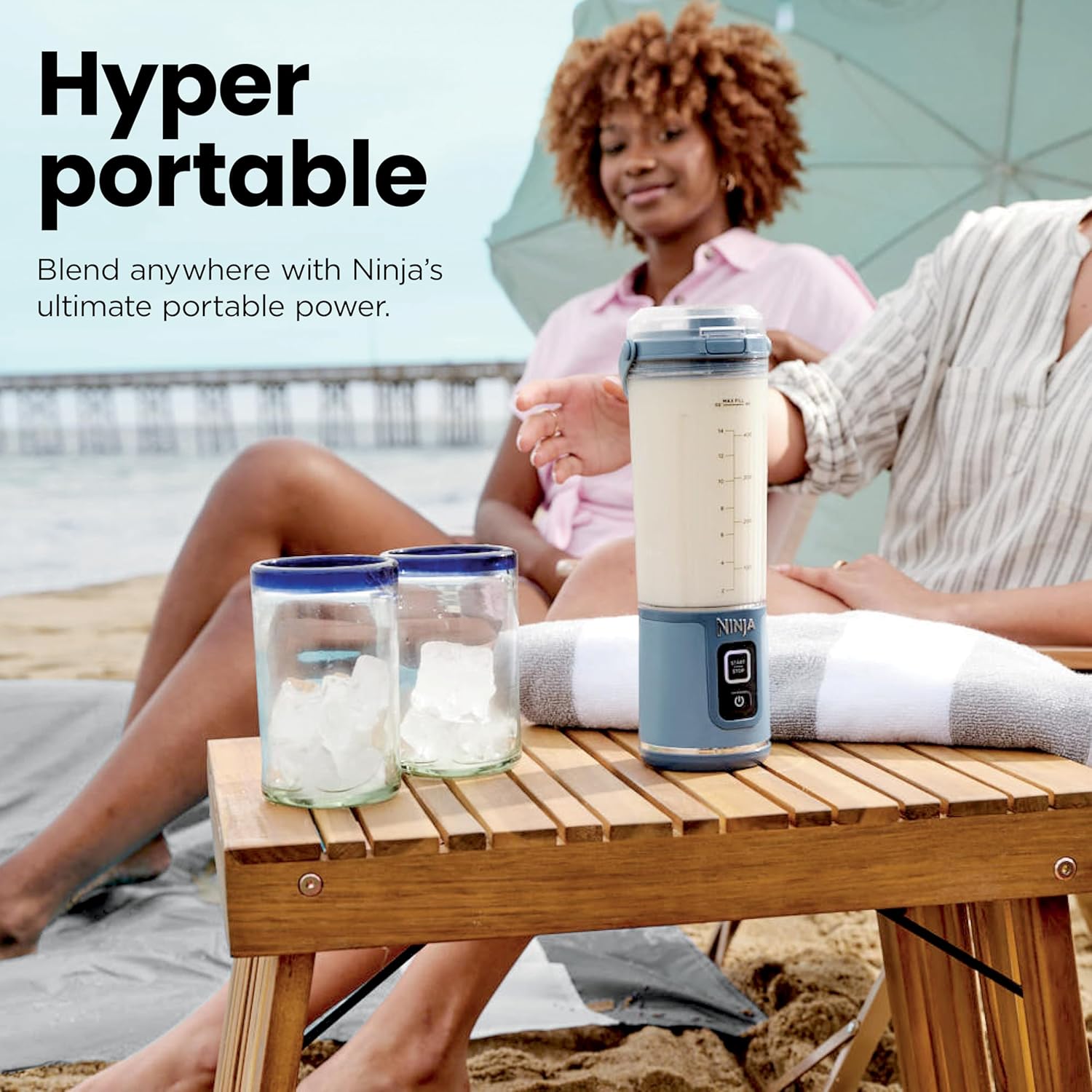 Ninja Blast Portable Blender | Cordless | 18-oz. Vessel | Personal Mixer for Shakes & Smoothies | BPA Free | Leakproof Lid & Sip Spout | USB-C Rechargeable | Dishwasher Safe Parts | Black | BC151BK