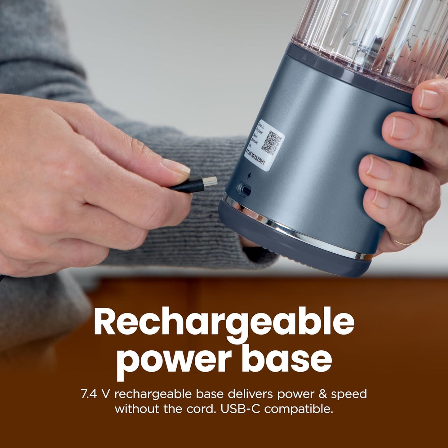 Ninja Blast Portable Blender | Cordless | 18-oz. Vessel | Personal Mixer for Shakes & Smoothies | BPA Free | Leakproof Lid & Sip Spout | USB-C Rechargeable | Dishwasher Safe Parts | Black | BC151BK