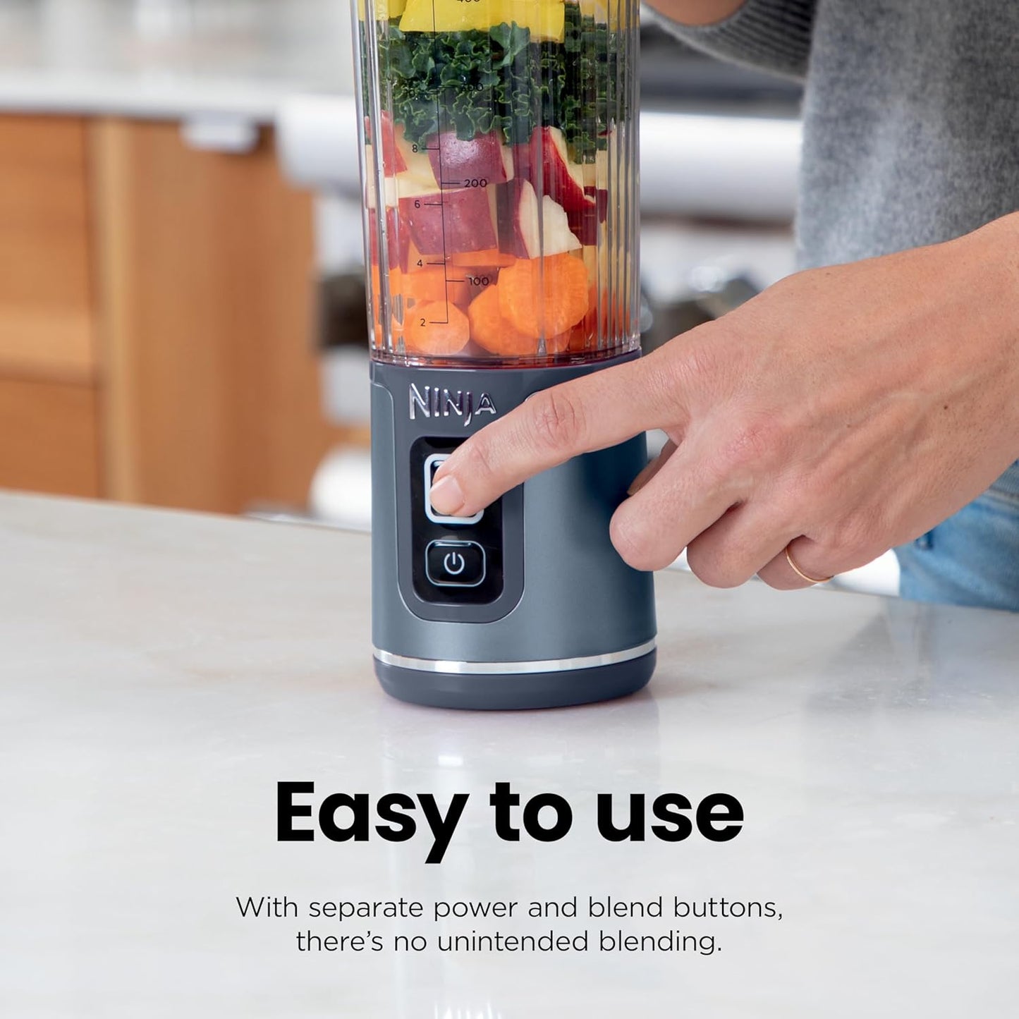 Ninja Blast Portable Blender | Cordless | 18-oz. Vessel | Personal Mixer for Shakes & Smoothies | BPA Free | Leakproof Lid & Sip Spout | USB-C Rechargeable | Dishwasher Safe Parts | Black | BC151BK